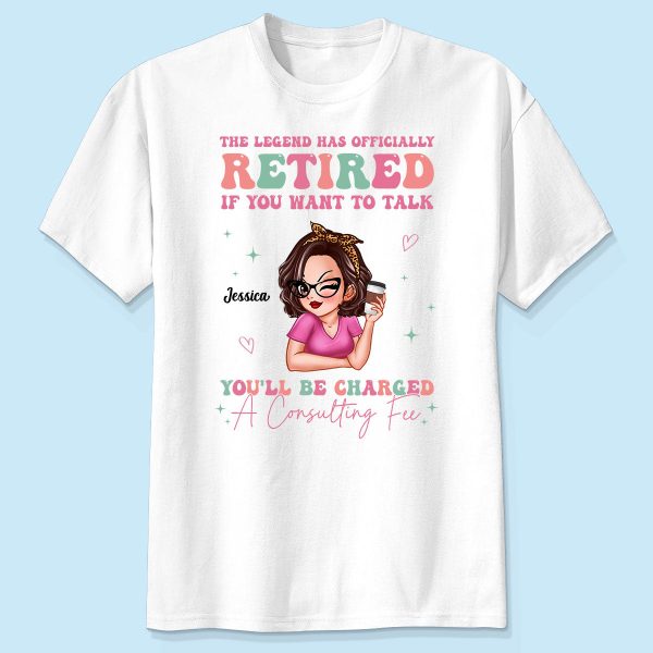 The Legend Has Officially Retired Personalized Shirt, Gift for Mom, Grandma, Bestie Discount - Image 3