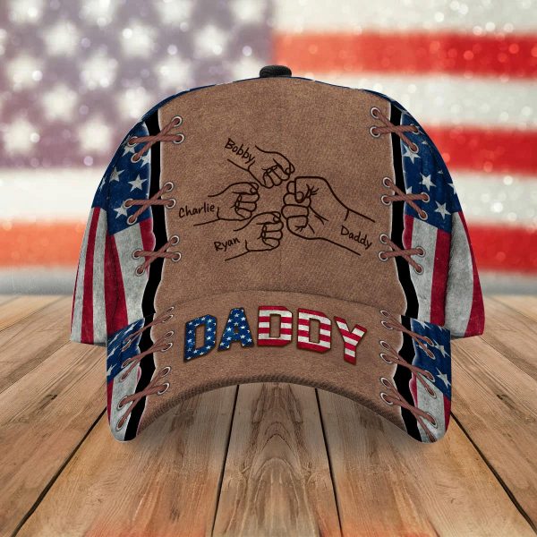 Nation Flag Dad Fist Bump Personalized Classic Cap Online Sale