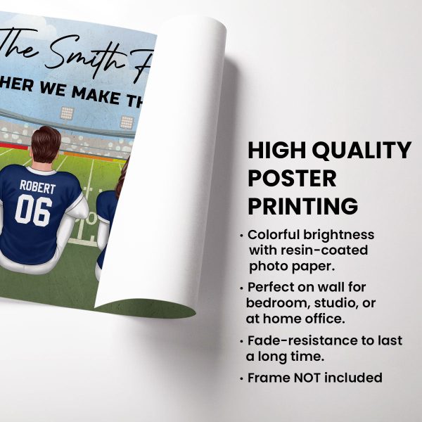 American Football Family Personalized Poster, Unique and Meaningful Family Gift For Your Loved Ones Hot on Sale - Image 3
