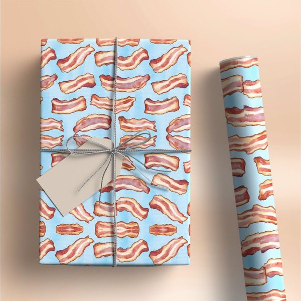 Bacon Sizzle Gift Wrapping Paper For Cheap