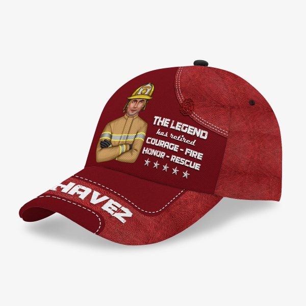 The Legend Has Retired Firefighter Personalized Classic Cap Supply - Image 3