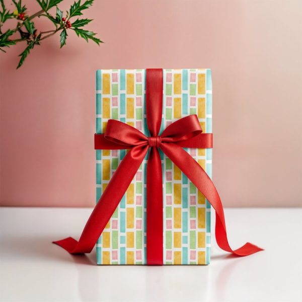 Colorful Cubes Gift Wrapping Paper Fashion - Image 4