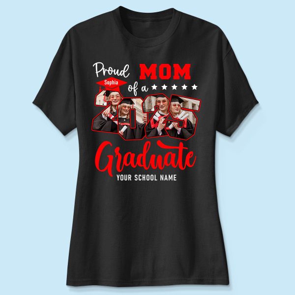 Proud Family Of 2025 Senior Graduation Upload Photo Personalized Shirt, Graduate Gift Online Hot Sale - Image 4