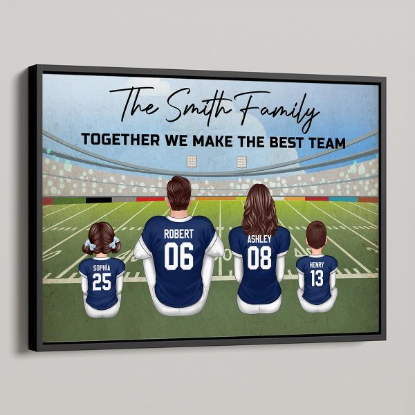 American Football Family Personalized Poster, Unique and Meaningful Family Gift For Your Loved Ones Hot on Sale - Image 4
