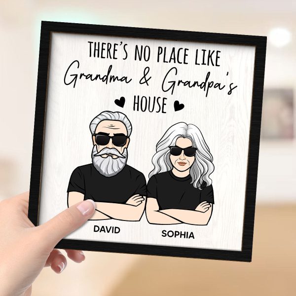 No Place Like Grandparents House Personalized 2-Layer Wooden Plaque Online Sale - Image 4