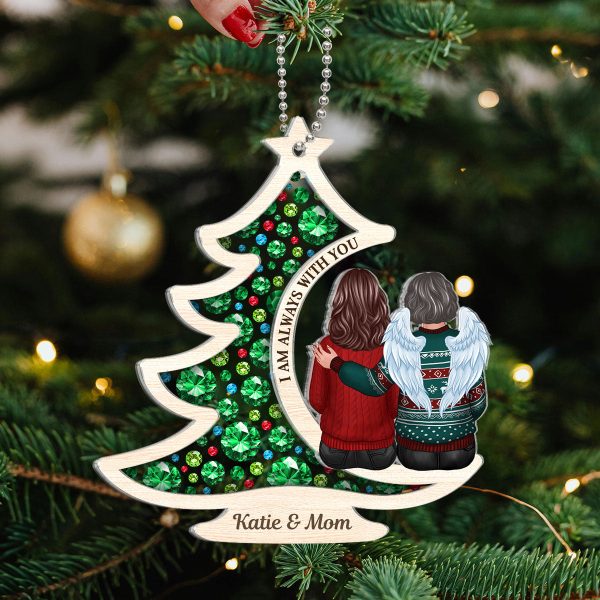 Always With You Gorgeous Christmas Tree Memorial Personalized 2-Layer Acrylic Ornament, Sympathy Gift Hot on Sale - Image 5