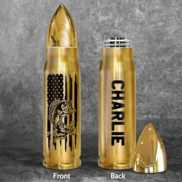 Unique Gift For Men By Hobbies Camping Fishing Hunting Golf Personalized Bullet Tumbler Online now - Image 2