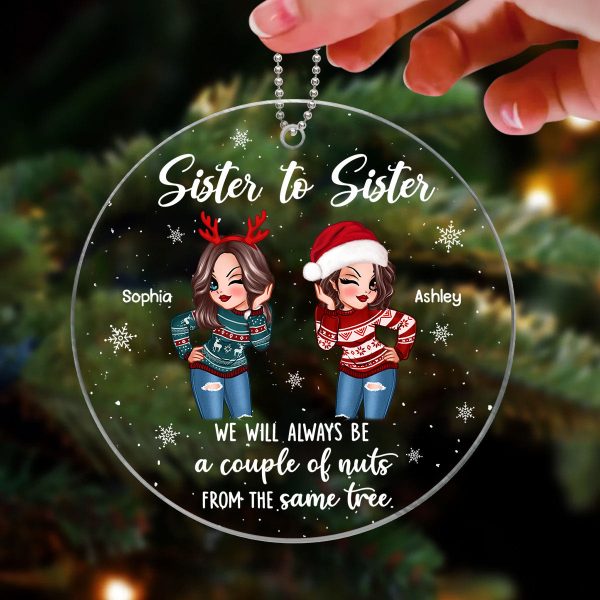 Couple Of Nuts Sisters Best Friend Gift Personalized Acrylic Ornament Online Hot Sale - Image 3