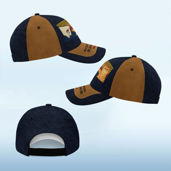 Best Cat Dad Ever Fluffy Cat Personalized Classic Cap, Gift For Cat Dad, Gift For Him Online Hot Sale - Image 4