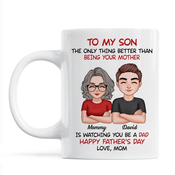 To My Son Personalized Ceramic Mug, Heartfelt Gift For Son For Cheap