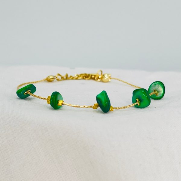 Adjustable Natural Stone Chain Bracelet – Timeless Elegance  Cheap