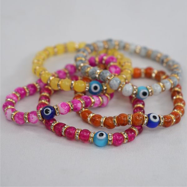 Coastal Charm Evil Eye Bracelet: Stylish Protection Online Sale
