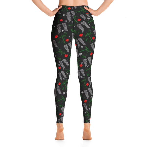 The Walking Dead Icons Holiday Women s All-Over Print Yoga Leggings For Sale - Image 2