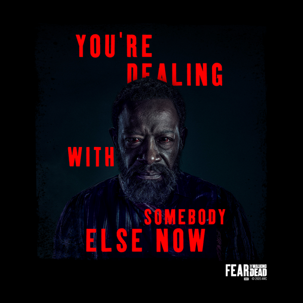 Fear The Walking Dead Season 6 Morgan Quote Fleece Crewneck Sweatshirt For Sale - Image 2