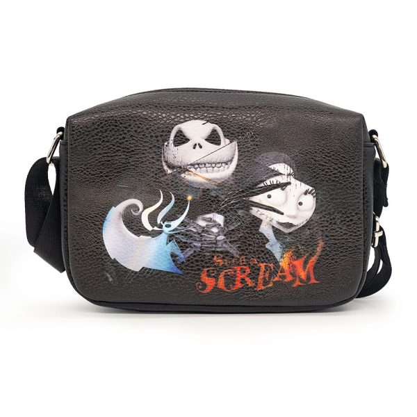 Horizontal Crossbody Wallet - The Nightmare Before Christmas Jack, Sally and Zero SUCH A SCREAM Pose Online Sale
